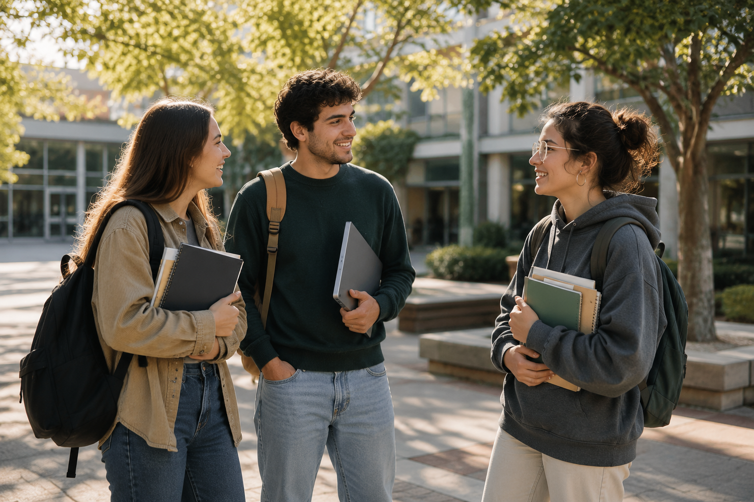 Étudiants en train de réviser